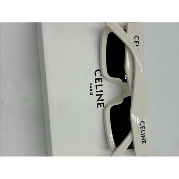 Women’s Celine rectangular acetate sunglasses made in Italy - Picture 4 of 12